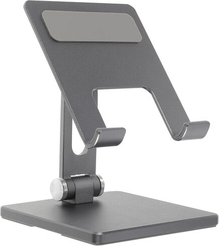 Adjustable Tablet Stand Holder for Desk, Foldable Aluminum Alloy Multi-Angle Tablet Bracket Compatible with Ipad, Portable Office and Home Use in Space Gray in Saudi Arabia