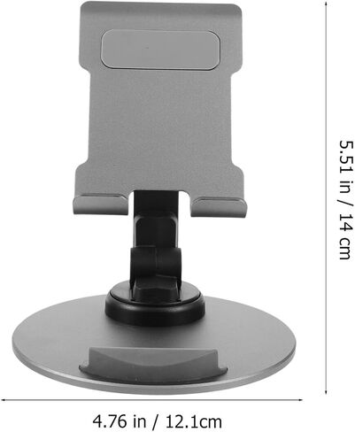 Adjustable Metal Tablet and Phone Stand Desktop Mount Foldable Universal Mobile Phone Holder for Office and Home Use Gray in Saudi Arabia