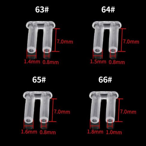 Rimless Eyeglasses Buckle Plastic Plug, Eyeglasses Repairing Accessories, 200pcs Pack, Plastic Material, Exquisite Workmanship, Lens Scratch Protection, for Eyeglasses Repair in Saudi Arabia
