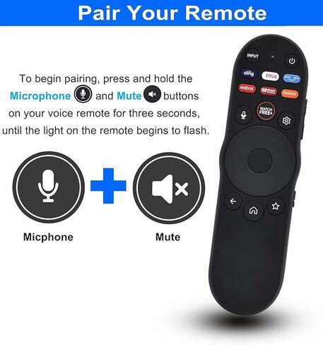 XRT270 صوت بديل للتحكم عن بعد لجهاز Vizio Smart TV عن بعد لـ Vizio M65Q7-J01 M65Q6-L4 M55Q6-L4 M75Q6-L4 VQP65C-84 VQP75C-84 M50Q7-J01 Quantum Pro Smart TV in Kuwait