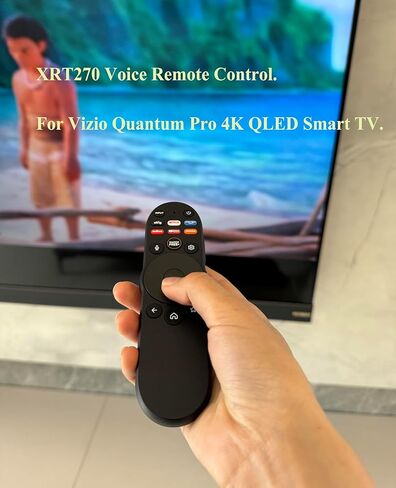 XRT270 صوت بديل للتحكم عن بعد لجهاز Vizio Smart TV عن بعد لـ Vizio M65Q7-J01 M65Q6-L4 M55Q6-L4 M75Q6-L4 VQP65C-84 VQP75C-84 M50Q7-J01 Quantum Pro Smart TV in Kuwait