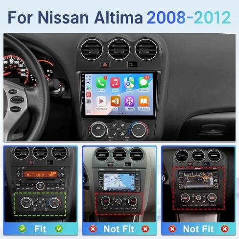 Leadfan Car Stereo for Nissan Altima 2008 2009 2010 2011 2012 Wireless CarPlay Android Auto, 9" IPS Touch Screen Car Radio for Altima Bluetooth FM WiFi GPS Navigation Backup Camera Mic in Saudi Arabia