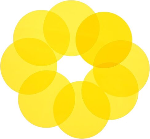 Veemoon 10pcs Yellow Light Colour Filter Film Sheets for Photography Flash Light, Mood Lighting, Sunset Lamp Effect, 66mm Thin Film for Video and Photo Accessories in Saudi Arabia