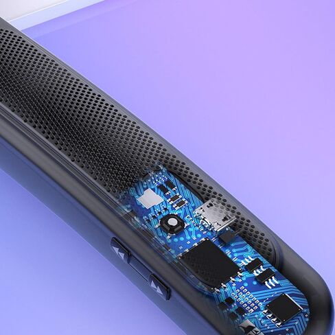 Goshyda Neckband Speaker Wireless, 3D Stereo Sound with 4 Speakers, 12H Playtime, BT 5.4 & IPX4 Wetherproof, Built in Mic for Gaming TV Outdoor Use in Saudi Arabia