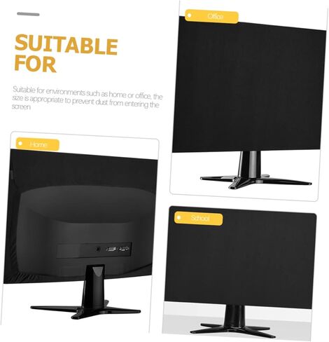 Uonlytech Stretchy Computer Monitor Cover Dustproof Screen Protector for Displays Soft Thin Cotton Material Easy to Use Protective Sleeve for Desktop Monitors in Saudi Arabia