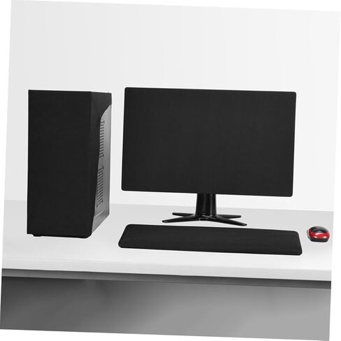 Uonlytech Stretchy Computer Monitor Cover Dustproof Screen Protector for Displays Soft Thin Cotton Material Easy to Use Protective Sleeve for Desktop Monitors in Saudi Arabia
