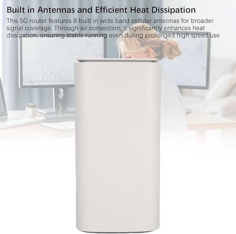 5G CPE Router, WiFi 6 4.67Gbps High Speed Dual Band 5G Router with SIM Card Slot, Global Bands, Wide Signal Coverage, Up to 50 Devices Connection (US Plug) in Saudi Arabia