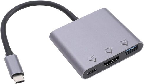 VBESTLIFE USB C to HDMI Adapter, Type C Hub Converter to 4K HDMI Output, USB 3.2 Port & 100W PD Fasting Charging Port, 3 in 1 for Phone Tablet Laptop in Saudi Arabia