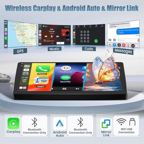 10" Android 13 Car Stereo Radio for Cadillac CTS 2003-2007 Head Unit with Wireless Carplay Android Cadillac SRX Radio 2004-2008 Screen Bluetooth Double Din Stereo GPS FM RDS AHD Backup Camera 2+32G in Saudi Arabia