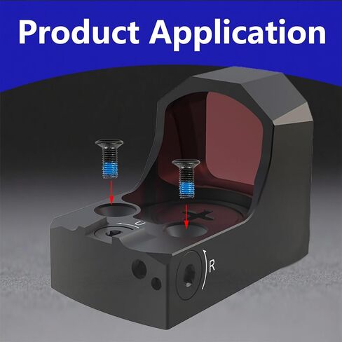 مجموعة براغي ريد دوت مع مفتاح تركيب تتضمن #6-32 #4-40 M3.5، متوافقة مع Glock 17/19/26/34 MOS، فولاذ كربوني درجة 12.9، أكسدة سوداء معالجة بمادة لاصقة زرقاء مضادة للارتخاء in Kuwait