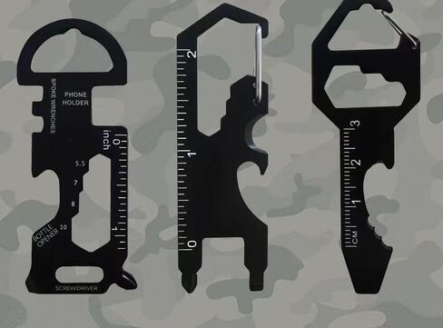 2 Pack Portable Outdoor Multi-Function Gadgets Keychain Bottle Opener Multi-Function Tool in Saudi Arabia