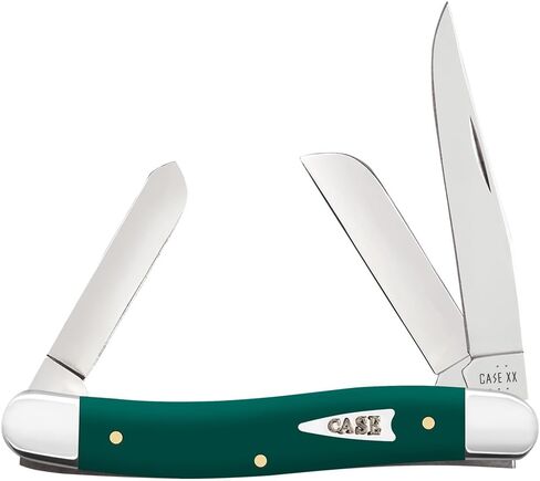 Case XX WR Pocket Knife Medium Stockman Spruce Green Synthetic Item #64535 (4318 SS) Length Close: 3 5/8 inches in Saudi Arabia