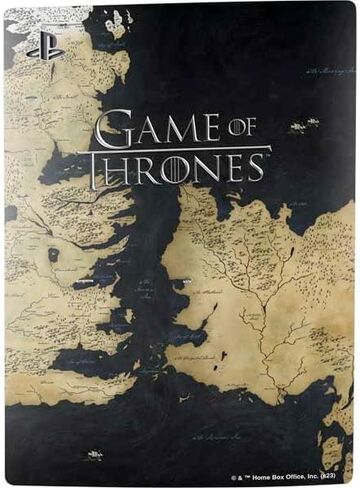 Skinit Decal Gaming Skin Compatible with PS5 Digital Edition Bundle - Officially Licensed Game of Thrones: Westeros Map Design in Saudi Arabia
