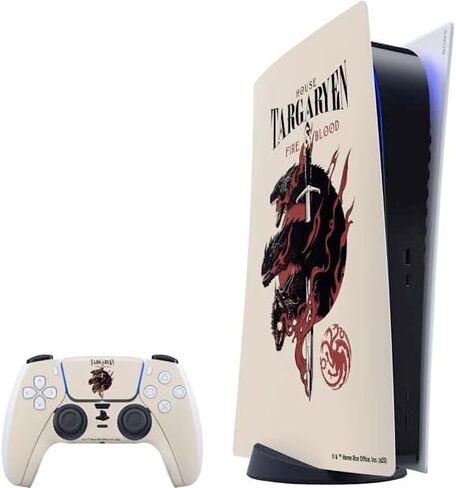 Skinit Decal Gaming Skin Compatible with PS5 Digital Edition Bundle - Officially Licensed Game of Thrones: Westeros Map Design in Saudi Arabia