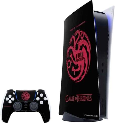 Skinit Decal Gaming Skin Compatible with PS5 Digital Edition Bundle - Officially Licensed Game of Thrones: Westeros Map Design in Saudi Arabia