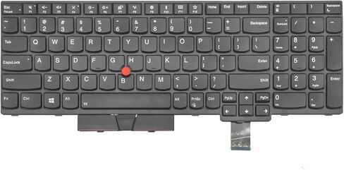 لوحة مفاتيح بديلة للكمبيوتر المحمول Lenovo ThinkPad T570 T580 P51S P52S، مع إضاءة خلفية لمؤشر الإطار بتخطيط أمريكي in Kuwait