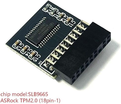 TPM 2.0 Module LPC 18pin-1 SLB9665 for ASRock H370 Pro4,H370M Pro4,X370 Pro4,X370 Pro BTC+,X370 Z370 Killer SLI,X370M Pro4,Z370 Pro4,Z370 Taichi,Z370 Extreme4,Z370M-ITXac,Fatal1ty X370 Gaming X in Saudi Arabia