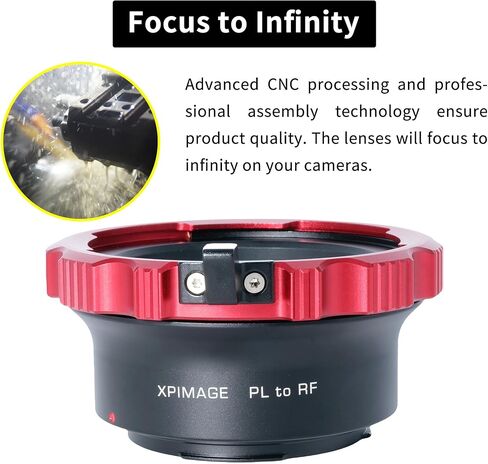 حلقة محول تركيب عدسة ألومنيوم خفيفة للغاية متوافقة مع عدسة PL لكاميرا Canon EOS RF in Kuwait