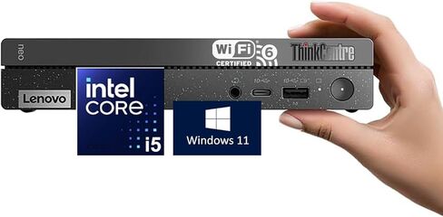Lenovo ThinkCentre neo 50q Gen 4 Business Mini Desktop Computer • 8-core Intel Core i5-13420H • 64GB RAM • 1TB SSD • Office 365 for The Web • Display Port + HDMI • Wired KB & Mouse • Windows 11 in Saudi Arabia