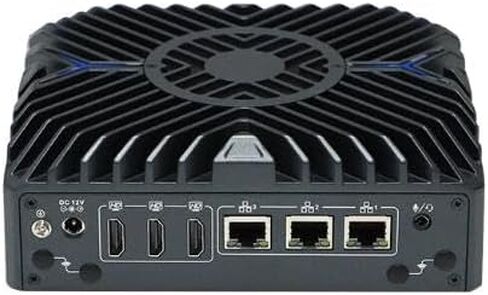 12th Gen Mini Host,Embedded Industrial Control Computer, Intel Core i7-1255U(10cores and 12threads),3*lntel i225-V 2.5G LAN, 3*HDMI,2*COM(RS232/485),4*USB3.1,Support 1*DDR5 (NO RAM NO SSD) in Kuwait