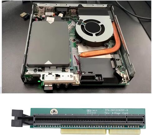 EBTOOLS PCI E Graphic Card Adapter, PCI E 16X Riser Board for Tiny 4 ThinkCentre M720Q M910Q M910X P320, with Power Cord for P1000 P620 P600 (with Back Plate) in Saudi Arabia