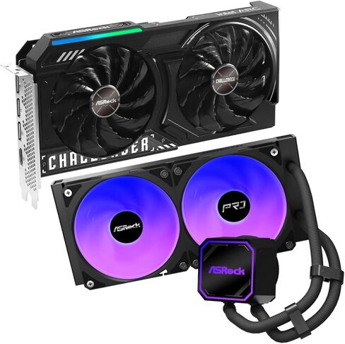 حزمة مبرد ASRock Intel Arc B580 Challenger 12GB OC & PRO 240 ARGB AIO | مجموعة ألعاب رائعة وجاهزة للمزامنة in Saudi Arabia