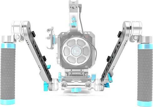 ذراع تمديد KONDOR BLUE Rosette قابل للتعديل طول ARRI Rosette كتف كاميرا مقبض موسع RED URSA C500 F5 Alexa BMPCC 4K 6K (ذراع تمديد | يسار) in Saudi Arabia