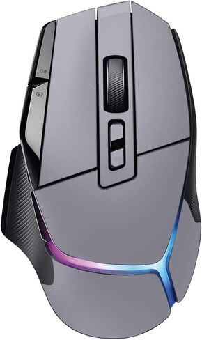 غلاف MightySkins متوافق مع Logitech G502 X Plus - رمادي خالص | غطاء ملتف واقٍ ومتين وفريد ​​من نوعه من الفينيل | سهل التطبيق والإزالة وتغيير الأنماط | صنع في الولايات المتحدة الأمريكية in Kuwait