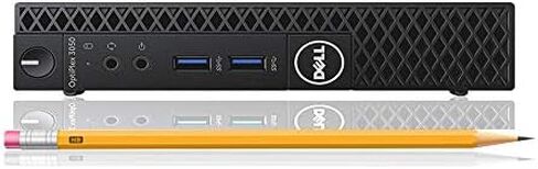 كمبيوتر سطح المكتب Dell OptiPlex 3050 Micro، Intel Core i5-7500T حتى 3.3 جيجا هرتز 16 جيجا رام، 512 جيجا SSD، AC Wi-Fi، بلوتوث، DisplayPort، HDMI - Windows 11 Pro (متجدد) in Saudi Arabia