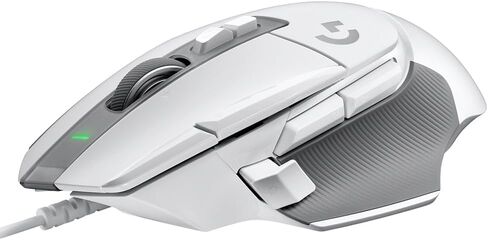 ماوس الألعاب السلكي من لوجيتك G502X - LIGHTFORCE Hybrid Optical - مستشعر الألعاب الأساسي الميكانيكي Hero 25K للكمبيوتر الشخصي/macOS/Windows - أبيض in Kuwait