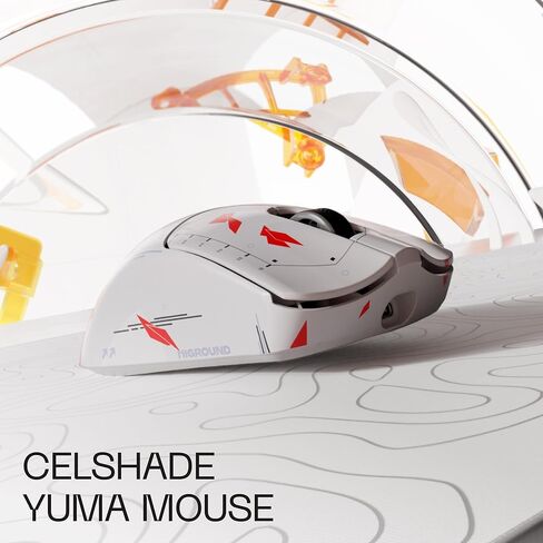 ماوس لاسلكي Higround Yuma - رادار، ماوس ألعاب خفيف الوزن، مستشعر PIXART 3395، 26K DPI، 650 IPS، تسريع 50G، عمر بطارية يصل إلى 70 ساعة، معدل تصويت لاسلكي 4 كيلو هرتز مع مزامنة الحركة in Saudi Arabia