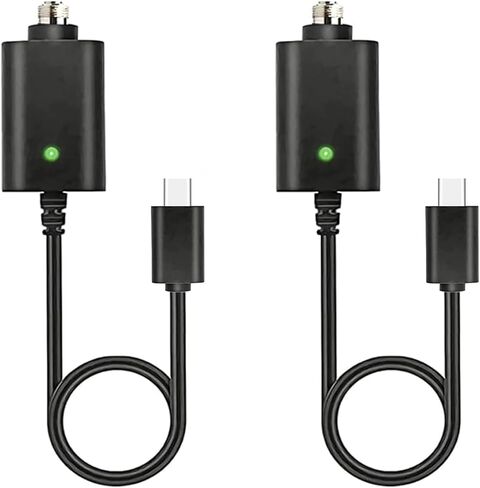 510 Thread Port 2-Pack Type-C Power Cord for Low-Voltage Electronic Tools, 2FT Cable with Overcharge Protection for Portable Soldering Iron and DIY Heaters in Saudi Arabia