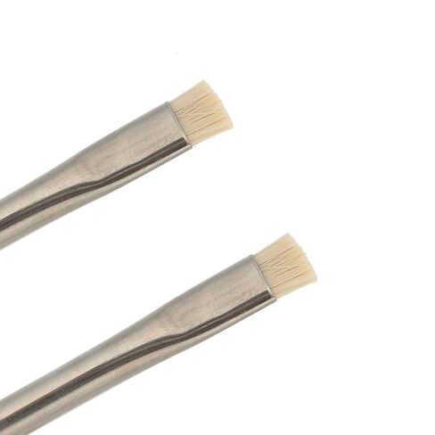 فرشاة Dioche ESD الآمنة المضادة للكهرباء الساكنة، مجموعة مكونة من قطعتين، أداة تنظيف اللوحة الأم الناعمة الممتازة لإصلاح PCB للهاتف المحمول والكمبيوتر اللوحي ومقبض معدني متين وخفيف الوزن in Kuwait