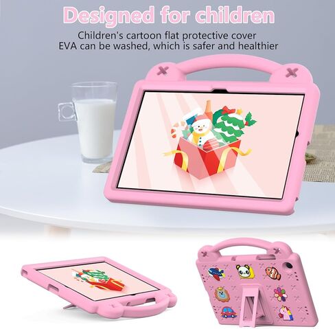 Case for Galaxy Tab A9 Plus/Tab A11 Plus 11'', EVA Shockproof Cover for Samsung A9+ Plus / A11+ Plus Tablet Case, with Stand Handle Figures, Pink in Saudi Arabia