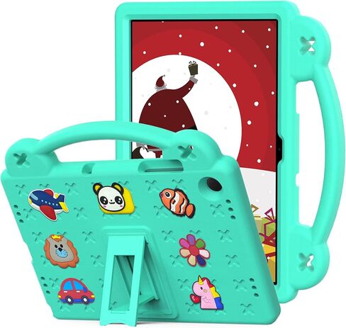 Case for Galaxy Tab A9 Plus/Tab A11 Plus 11'', EVA Shockproof Cover for Samsung A9+ Plus / A11+ Plus Tablet Case, with Stand Handle Figures, Pink in Saudi Arabia