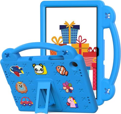 Case for Galaxy Tab A9 Plus/Tab A11 Plus 11'', EVA Shockproof Cover for Samsung A9+ Plus / A11+ Plus Tablet Case, with Stand Handle Figures, Pink in Saudi Arabia