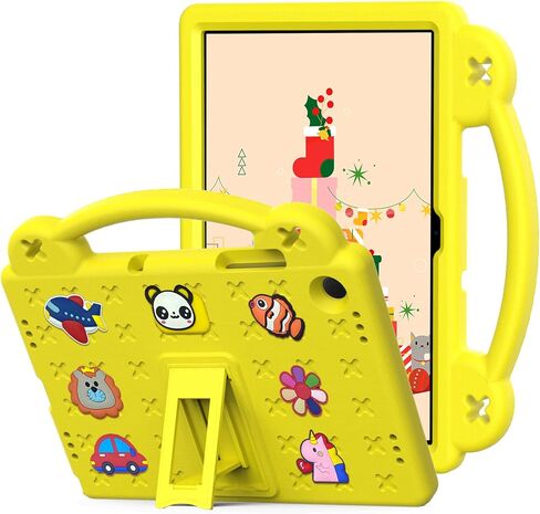 Case for Galaxy Tab A9 Plus/Tab A11 Plus 11'', EVA Shockproof Cover for Samsung A9+ Plus / A11+ Plus Tablet Case, with Stand Handle Figures, Pink in Saudi Arabia