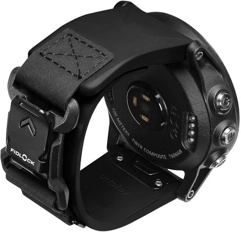 حزام ساعة Bitplay مقاوم للماء FKM مطاطي Fidlock سريع الإصدار لـ Garmin QUICKFIT 22 مم / 26 مم، Forerunner/Instinct/Quatix/fenix/Enduro/tactix/Descent/epix pro/Foretrex in Saudi Arabia