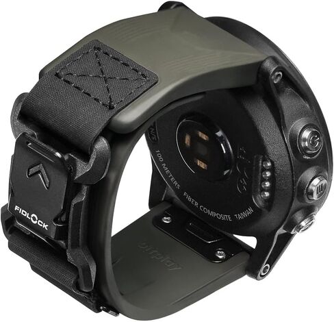 حزام ساعة Bitplay مقاوم للماء FKM مطاطي Fidlock سريع الإصدار لـ Garmin QUICKFIT 22 مم / 26 مم، Forerunner/Instinct/Quatix/fenix/Enduro/tactix/Descent/epix pro/Foretrex in Saudi Arabia