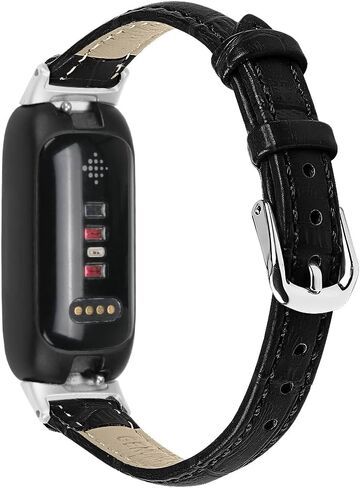 حزام FitTurn النحيف متوافق مع Fitbit إلهام 3 أساور للنساء والرجال وأساور معصم بديلة من الجلد الأصلي الرقيقة مصنوعة يدويًا وإكسسوارات حزام ساعة متعددة الألوان لإلهام 3 in Saudi Arabia