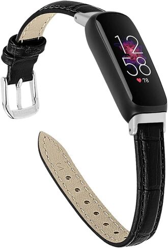 حزام FitTurn النحيف متوافق مع Fitbit إلهام 3 أساور للنساء والرجال وأساور معصم بديلة من الجلد الأصلي الرقيقة مصنوعة يدويًا وإكسسوارات حزام ساعة متعددة الألوان لإلهام 3 in Saudi Arabia