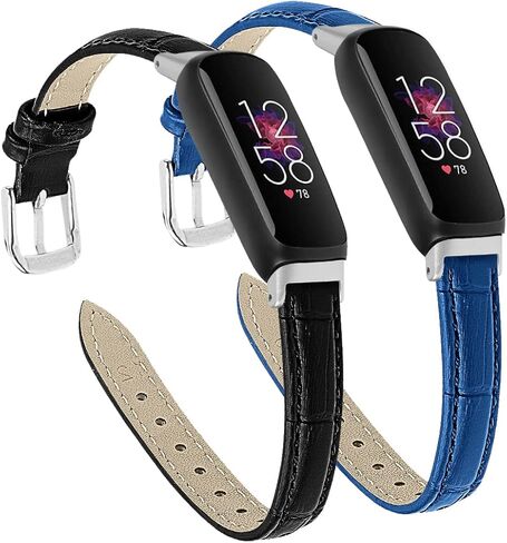 حزام FitTurn النحيف متوافق مع Fitbit إلهام 3 أساور للنساء والرجال وأساور معصم بديلة من الجلد الأصلي الرقيقة مصنوعة يدويًا وإكسسوارات حزام ساعة متعددة الألوان لإلهام 3 in Saudi Arabia