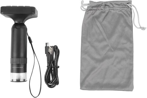 Digital Microscope Camera, Digital Microscope Handheld USB HD Inspection Camera 50x-1000x Magnification, 2in LCD Screen, 8 LED Lights, Type C Rechargeable in Saudi Arabia