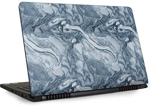 ملصق Skinit للكمبيوتر المحمول متوافق مع الطراز Inspiron 15 و1545 - تصميم رخام أزرق محيطي مرخص رسميًا in Kuwait