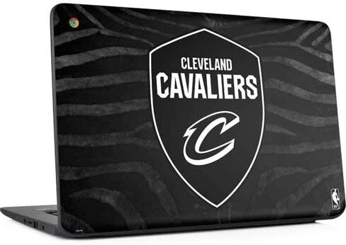 Skinit Decal Laptop Skin Compatible with Chromebook 14 G5 - Officially Licensed NBA Cleveland Cavaliers Black Animal Print Design in Saudi Arabia