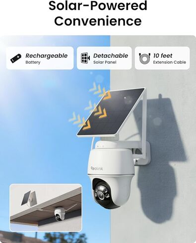 REOLINK Security Cameras Wireless System, Argus PT+Home Hub Mini Bundle with E1 Zoom, Color Night Vision, Smart Detection, 2.4/5 GHz Wi-Fi, No Subscriptions in Saudi Arabia