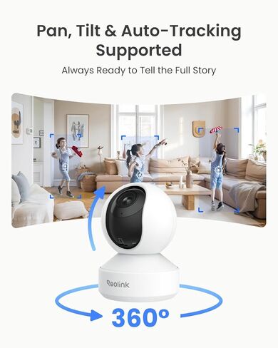 REOLINK Security Cameras Wireless System, Argus PT+Home Hub Mini Bundle with E1 Zoom, Color Night Vision, Smart Detection, 2.4/5 GHz Wi-Fi, No Subscriptions in Saudi Arabia