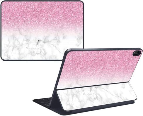 غلاف MightySkins متوافق مع لوحة المفاتيح الذكية Apple iPad Pro 11 بوصة (2018) - رخامي جليتز - غطاء ملتف من الفينيل واقٍ ومتين وفريد ​​من نوعه - سهل التطبيق وتغيير الأنماط - صنع في الولايات المتحدة الأمريكية in Kuwait