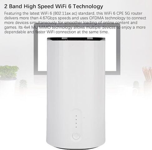 Double Band WiFi 6 Route, 4.67Gbps High Speed Dual Band Wireless Internet Router with 2 SIM Card Slots, 2.5G WAN Port for Home Gaming Streaming (US Plug) in Saudi Arabia