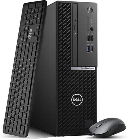 كمبيوتر مكتبي طراز OptiPlex 5080 SFF من Dell - الجيل العاشر من Intel Core i5-10500 - ذاكرة وصول عشوائي DDR4 سعة 16 جيجابايت - محرك أقراص SSD سعة 1 تيرابايت - لوحة مفاتيح وماوس لاسلكيين - شبكة WiFi مدمجة - منافذ DisplayPorts - كمبيوتر شخصي للأعمال - Window in Kuwait
